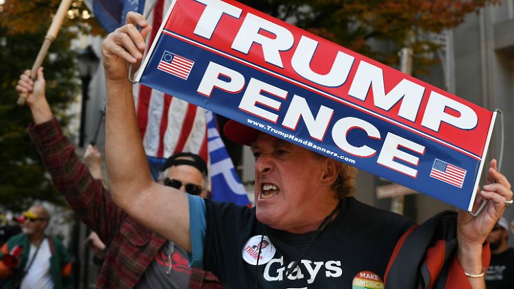 Trumps Anhänger wittern Wahlbetrug.