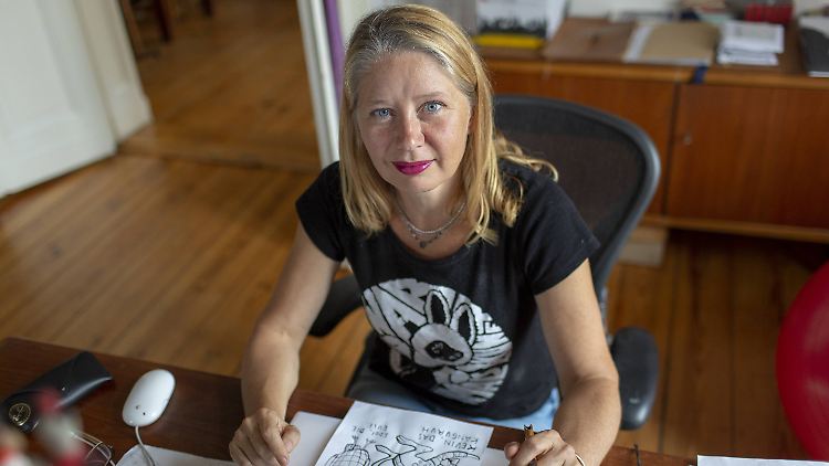 Kat Menschik, die hyperaktive Illustratorin.