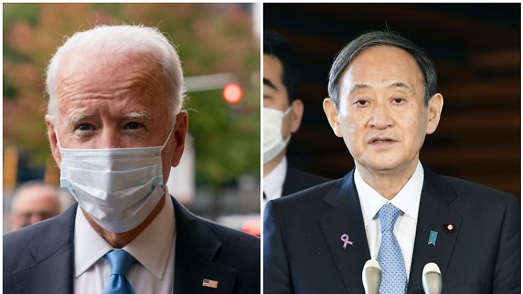 Joe Biden hat unter anderem mit Japans Ministerpräsidenten Suga telefoniert und ihm die Unterstützung der USA zugesichert.