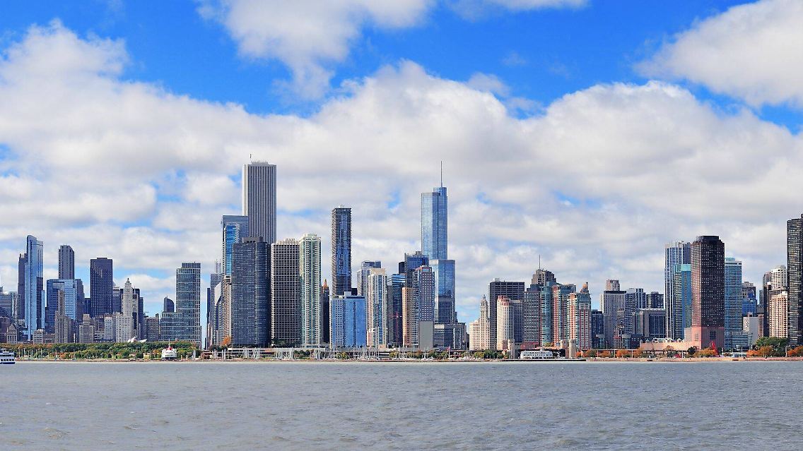 Skyline von Chicago.