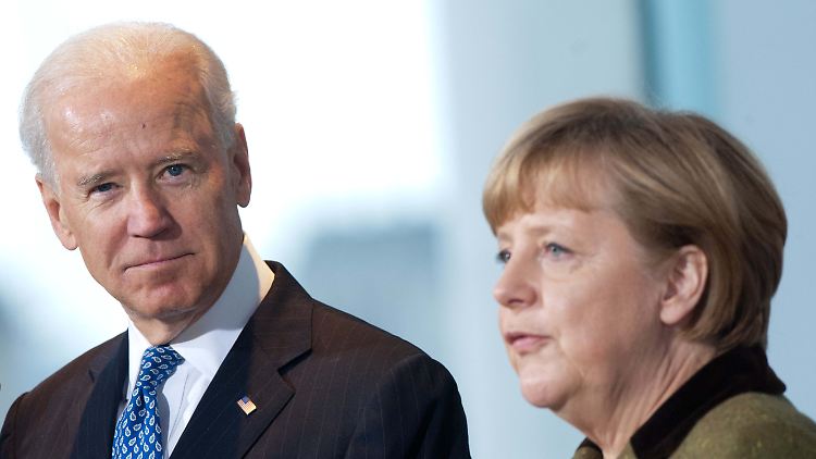 Während seiner Zeit als Vizepräsident hatte Joe Biden bereits mit Kanzlerin Angela Merkel zu tun.