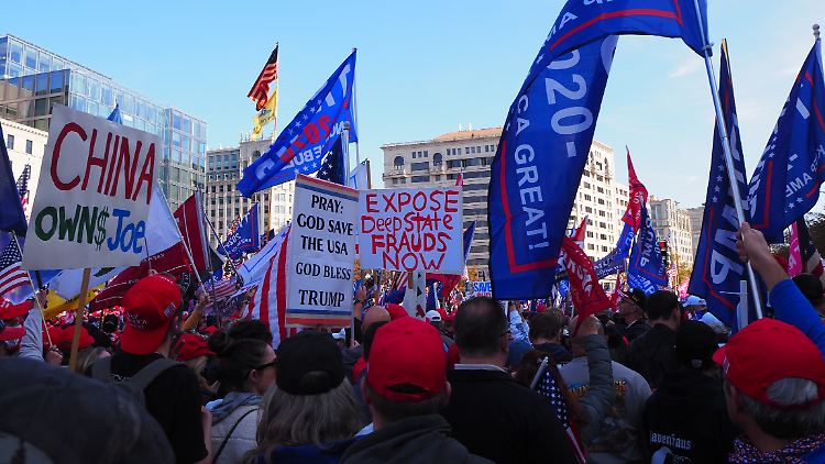 "Fraud" - Betrug bei der US-Präsidentschaftswahl, davon sind hier viele überzeugt.
