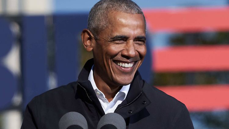 Im Wahlkampf unterstützte Obama natürlich seinen ehemaligen Vizepräsidenten - unter anderem mit einem Auftritt in Georgia.