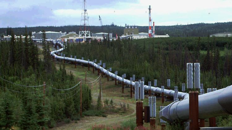 Die Trans-Alaska-Pipeline liefert das Rohöl an die Westküste der USA.