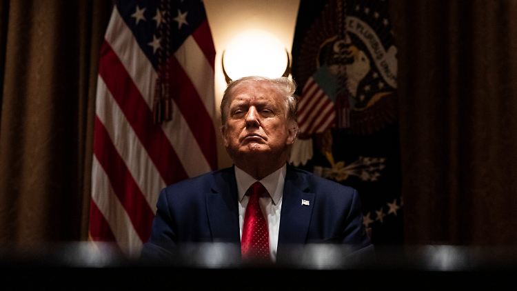 Reiner Zufall: Licht und Schatten über dem (noch) amtierenden Präsidenten Trump.