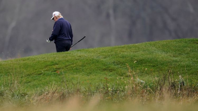 Donald Trump war seit dem 3. November recht häufig auf dem Golfplatz.