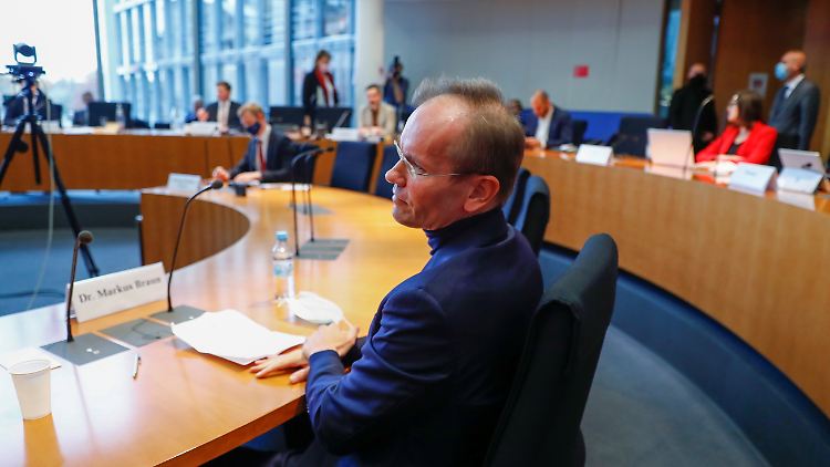 Ex-Wirecard-Chef Braun weigert sich konsequent, Fragen zu beantworten. 