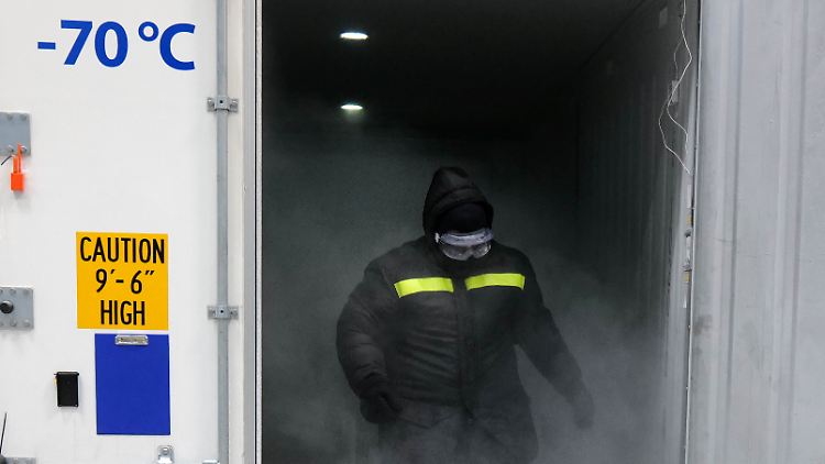 Der Impfstoff von Biontech und Pfizer benötigt Termperaturen von minus 70 Grad.