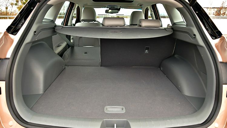 Der Kofferraum des Hyundai Nexo bietet 461 bis 1466 Liter Stauraum.