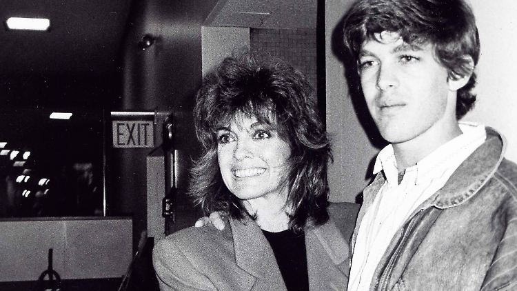 Linda Gray und ihr Sohn Jeff in den 1980er-Jahren.
