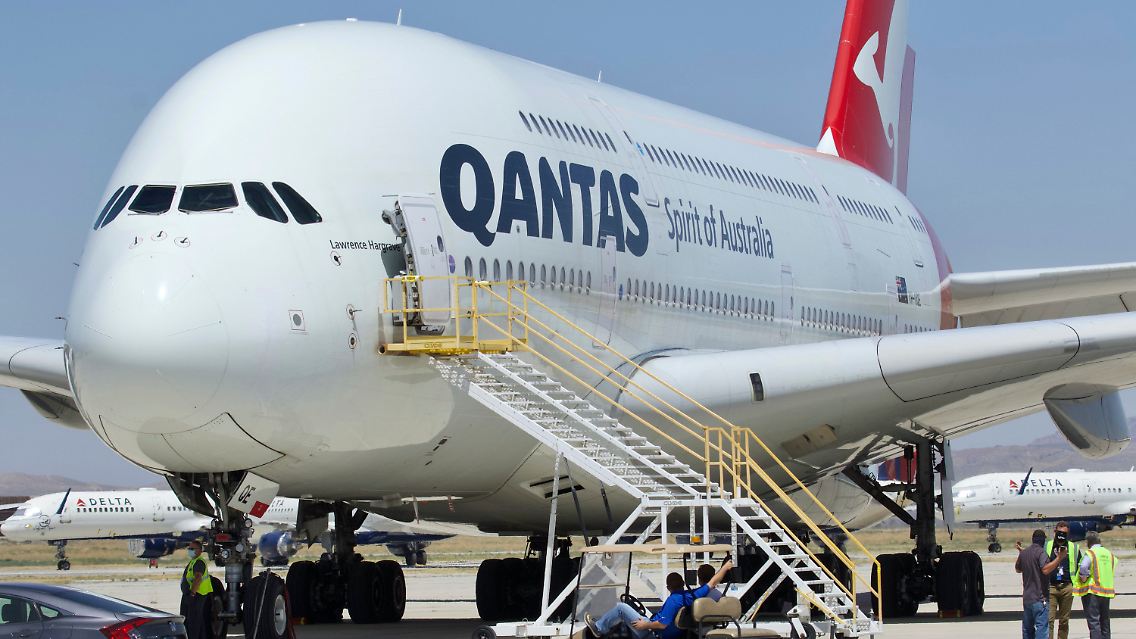 A380 von Qantas (Archivbild von 2020).