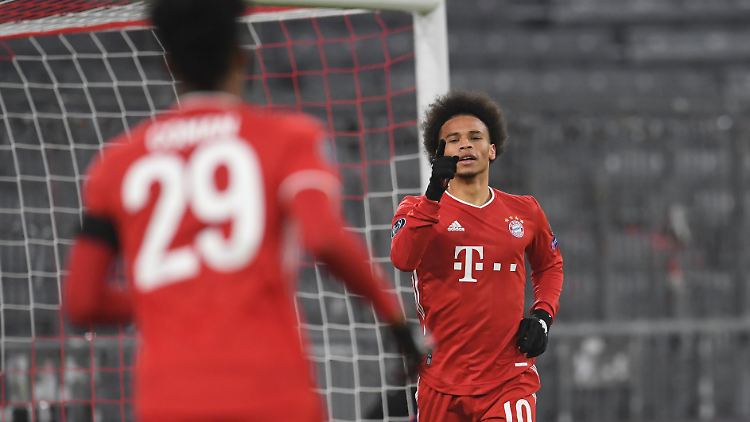 Auf die Flanke von Coman und den Kopfball von Sané folgte der gemeinsame Jubel.