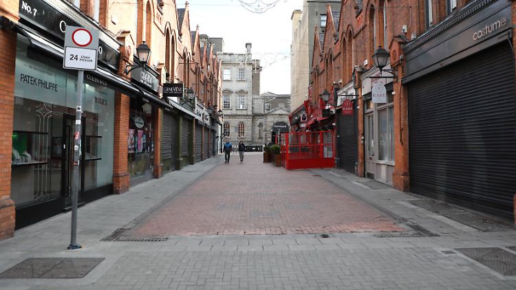 Dublin im Lockdown. Ab nächster Woche kehrt hier wieder mehr Leben ein.