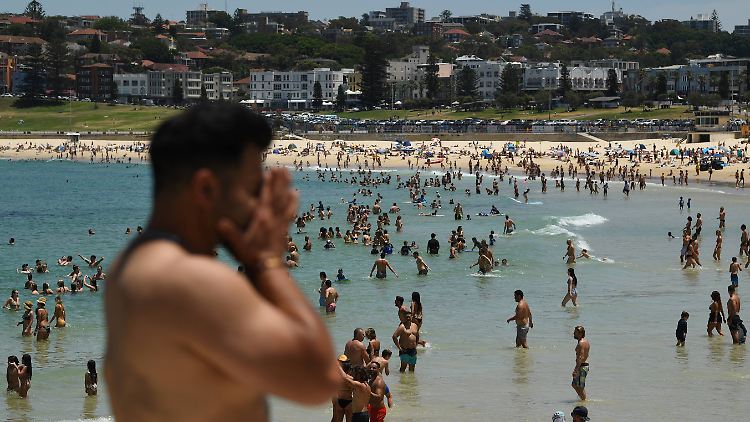 In Sydney waren es Sonntagmorgen schon vor Sonnenaufgang über 30 Grad. 