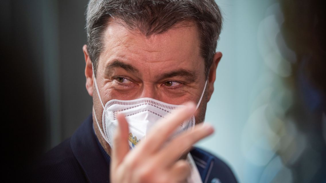 Der bayerische Ministerpräsident Söder beim Parteitag der Jungen Union.