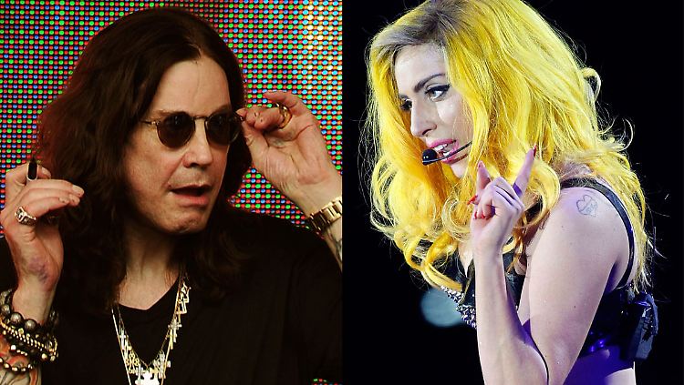 Ob sie auf ihn hört? Ozzy Osbourne und Lady Gaga.