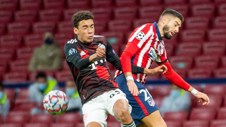 Der junge Jamal Musiala (l.) durfte sich in der Champions League mal von Anfang an beweisen.