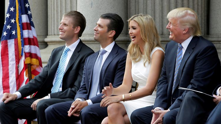 Bilder aus besseren Zeiten: Eric, Donald Jr., Ivanka und Donald Trump.