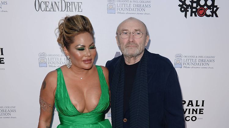 Zwischen Phil Collins und seiner Ex Orianne fliegen die Fetzen.