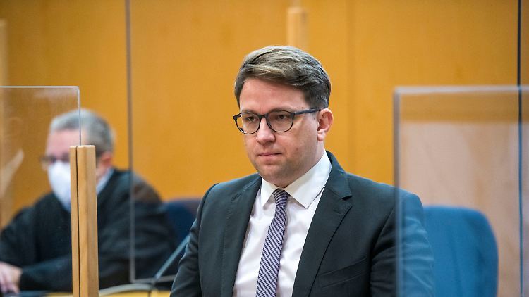 Christoph Lübcke im Gerichtssaal.