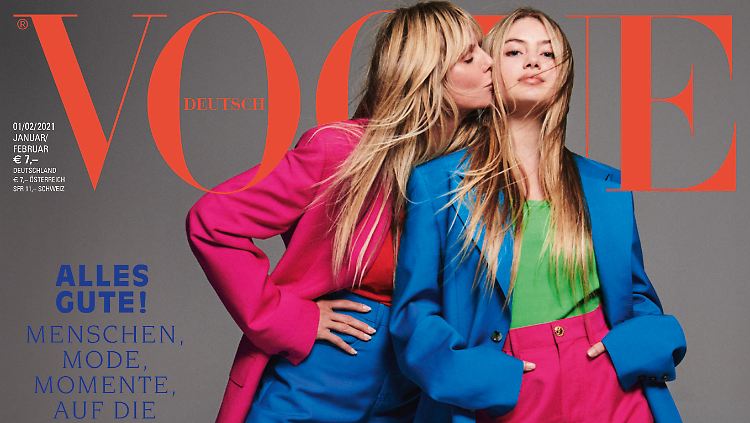 "Der beste Einstieg in die Karriere": Leni Klum mit ihrer Mutter Heidi auf dem "Vogue"-Cover.