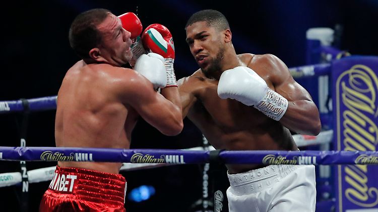 Kubrat Pulew musste gegen Anthony Joshua ordentlich einstecken.