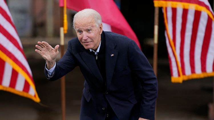 Abstimmen, als hinge das Leben davon ab: Der gewählte US-Präsident Biden macht Wahlkampf in Atlanta.