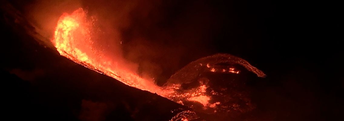 Treffender Name: In der hawaiischen Sprache bedeutet Kilauea "spucken" oder "viel verbreiten".