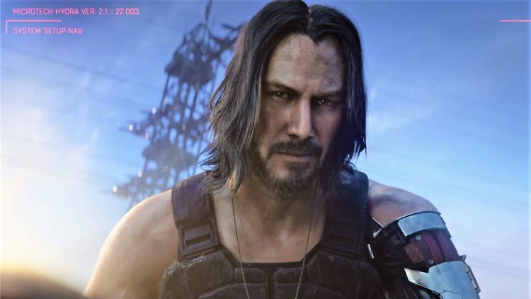 Der unverwechselbar nach Keanu Reeves modellierte und von ihm gesprochene Rockstar und Rebell Johnny Silverhand begleitet den Spieler durch Night City.