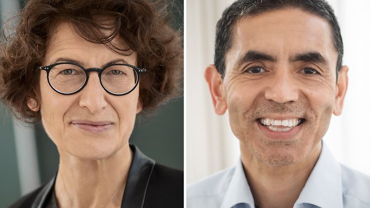 Özlem Türeci und ihr Mann Ugur Sahin werden mit dem Bundesverdienstkreuz geehrt.