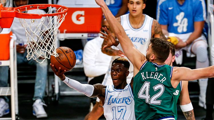 Dennis Schröder überflügelte mit seinen LA Lakers die Dallas Mavericks von Nationalmannschafts-Kollege Maximilian Kleber.