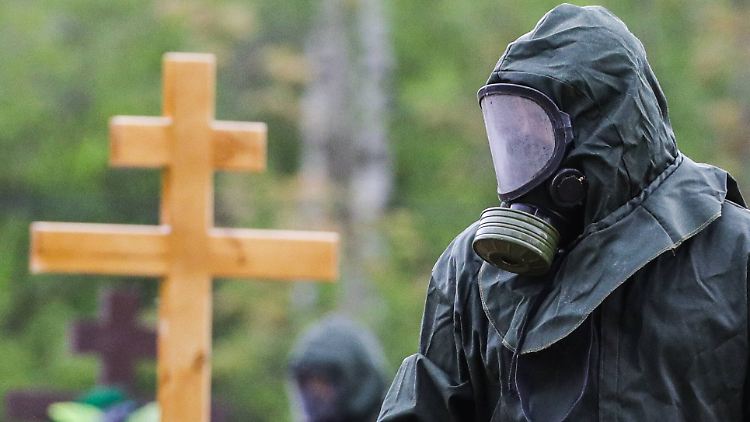 Nach neuen Angaben sind in Russland mehr als 186.000 Menschen an den Folgen einer Corona-Infektion gestorben.