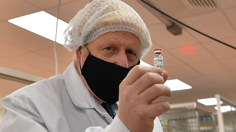 Pemier Johnson setzt auf das Astrazeneca-Vakzin.