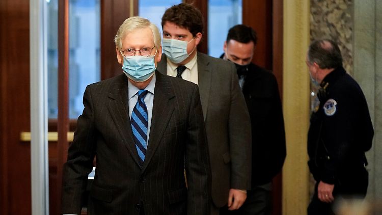 Anführer der republikanischen Mehrheit im Senat, von einer Minderheit gewählt: Senator Mitch McConnell.