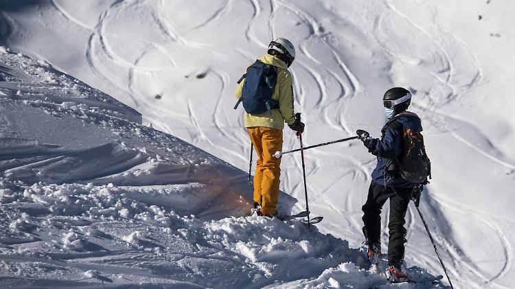 Keine Daten zu angeblich abgereisten britischen Touristen: Piste im Walliser Skiort Verbier.