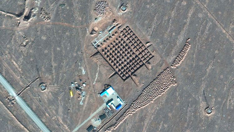 Satellitenaufnahme der iranischen Atomanlage Fordo.