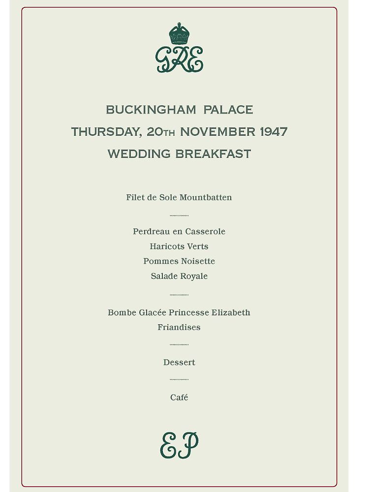 Französisch ist die Sprache der Gourmets, sogar im Buckingham Palace.
