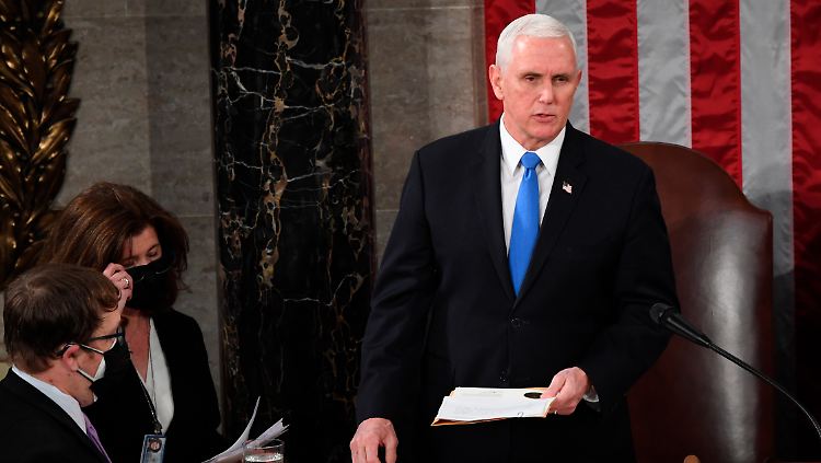 Auch Mike Pence hat sich inzwischen von Präsident Trump abgesetzt. 