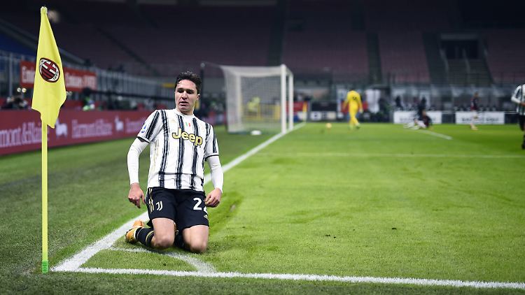 Youngster Federico Chiesa netzte gegen AC Mailand gleich doppelt ein.