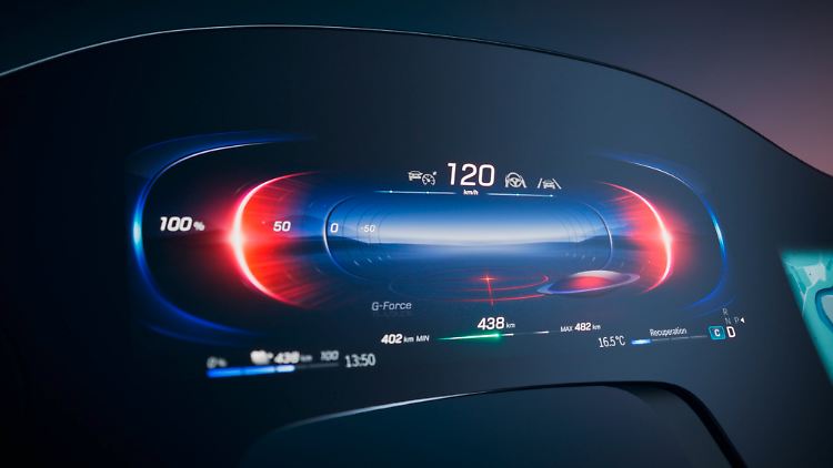 Die Informationseinheit für den Fahrer bietet unterschiedliche optische Darstellungen.