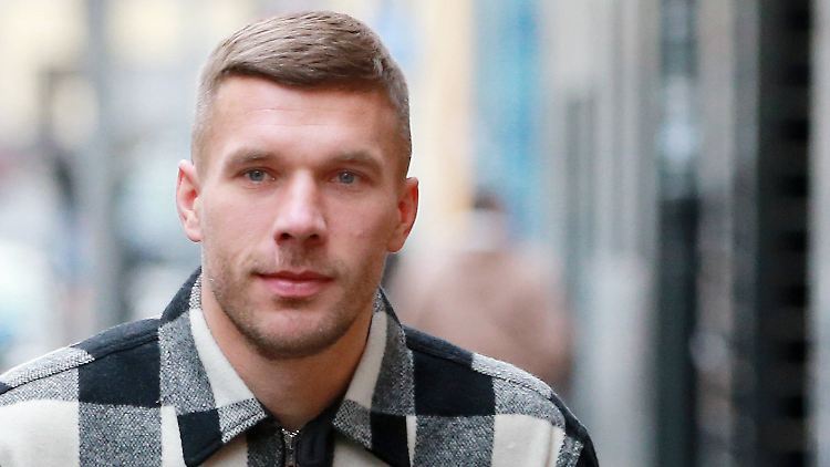 Stolzer Vater: Lukas Podolski.