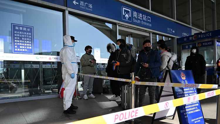 Der Bahnhof von Shijiazhuang ist seit Mittwoch nicht mehr in Betrieb.