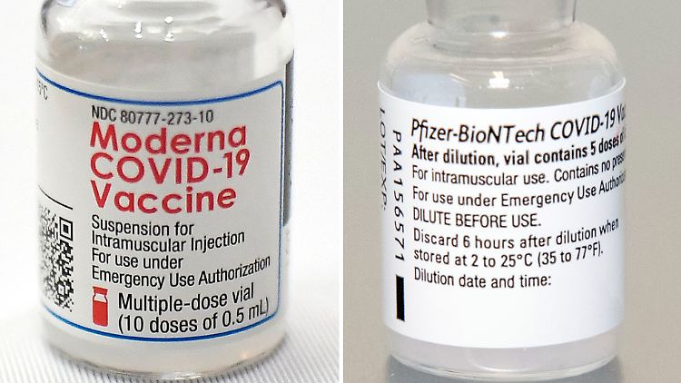 Bislang sind in Deutschland die Impfstoffe von Biontech/Pfizer und Moderna zugelassen.