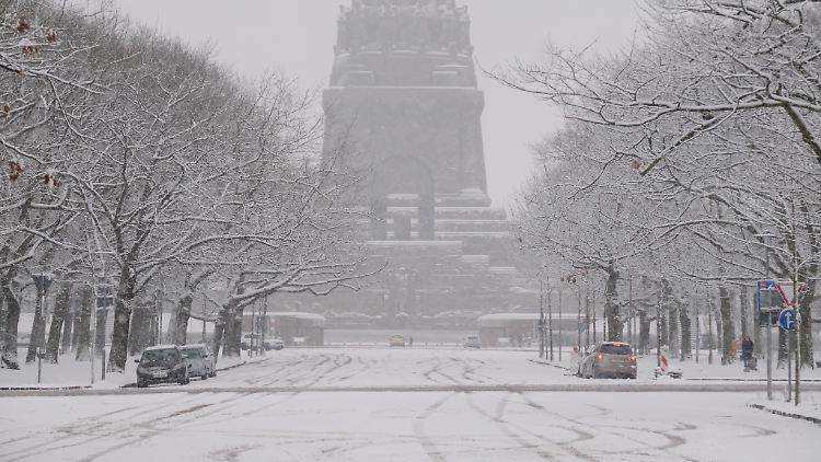 In Leipzig war es bereits am Samstag überaus winterlich.