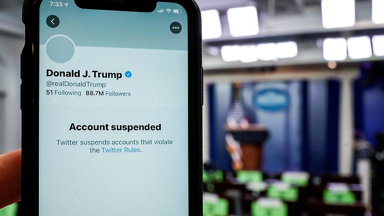 Donald Trump ist nicht mehr bei Twitter.