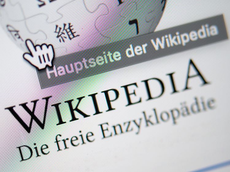 Deutsche Wikipedia-Ausgabe - sie ist größer, als der Anteil der deutschen Sprache sonst vermuten ließe.