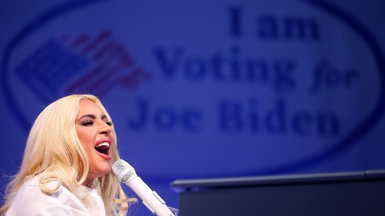 Lady Gaga gibt Biden gleich zweimal ihre Stimme: Erst an der Wahlurne, nun beim Amtseid auf dem Kapitol.