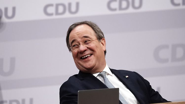 Sichtlich erleichtert: Armin Laschet.