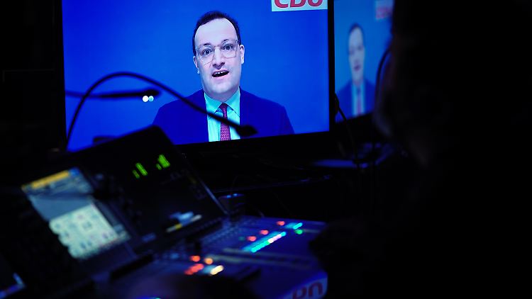 Bei Jens Spahn hat die Schalte technisch zwar geklappt - geglückt ist sie trotzdem nicht.