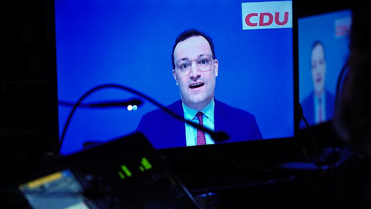 Hatte gar keine Frage: Jens Spahn beim CDU-Parteitag.